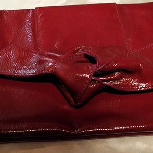 Furla Red Patent Leather Clutch